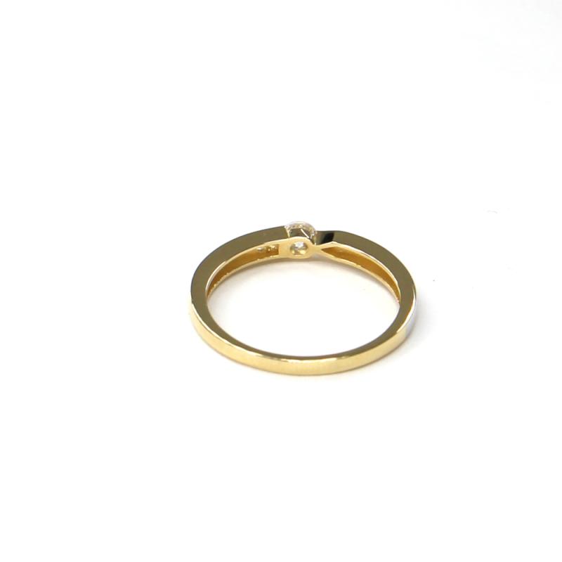 Prsteň zo žltého zlata so zirkónom Pattic AU 585/000 1,60gr ARP027601-55