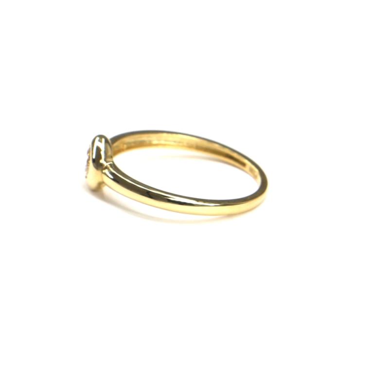 Prsten ze žlutého zlata a zirkonem Pattic AU 585/000 1,35 gr, ARP014501-54