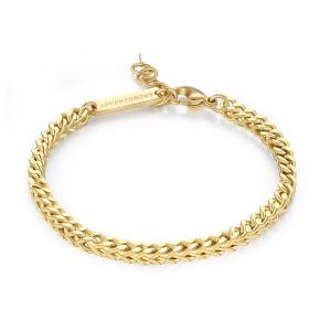 Pánský pozlacený náramek SAGAPO Ripple SRP56