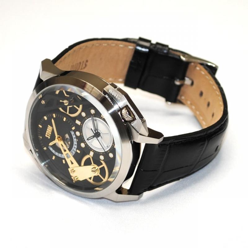 Pánske hodinky STORM Dualon Leather BK 47147/BK/BK