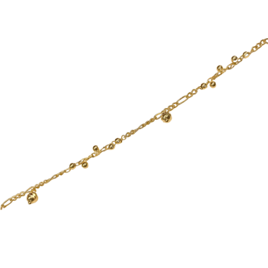 Stříbrný pozlacený náramek AG 925/1000 AGNI234903