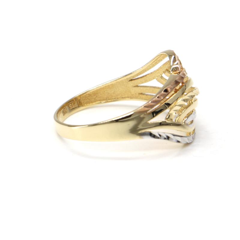 Prsteň z trojfarebného zlata Pattic AU 585/000 2,50 gr, PR111618001A