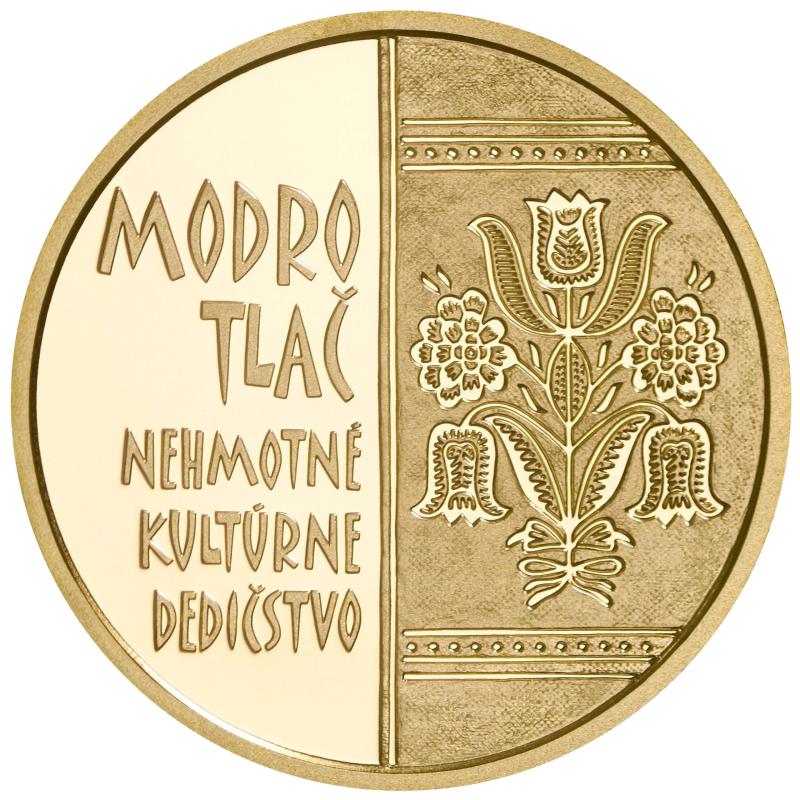 2024-ZPM 100 eur Nehmotné kultúrne dedičstvo SR - modrotlač