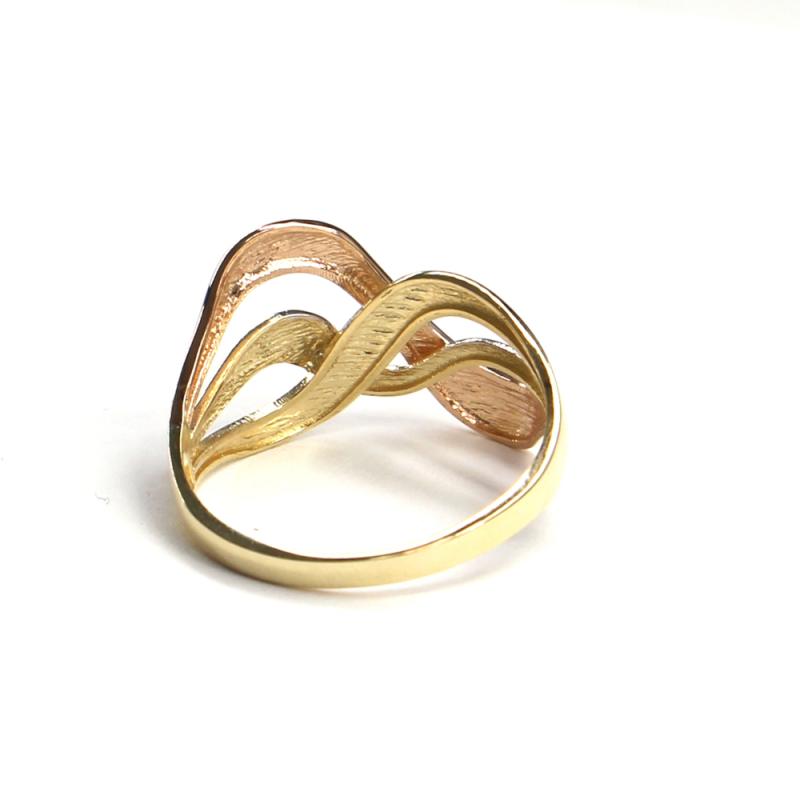 Prsten z tříbarevného zlata Pattic AU 585/000 2,5 gr, ARP603301-58