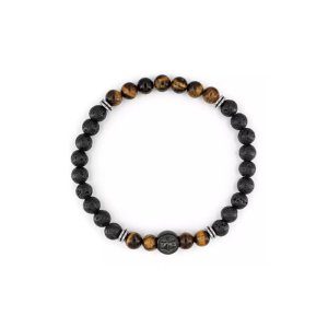Náramek ZEADES TOGO Tiger Eye Lava ZMB02624