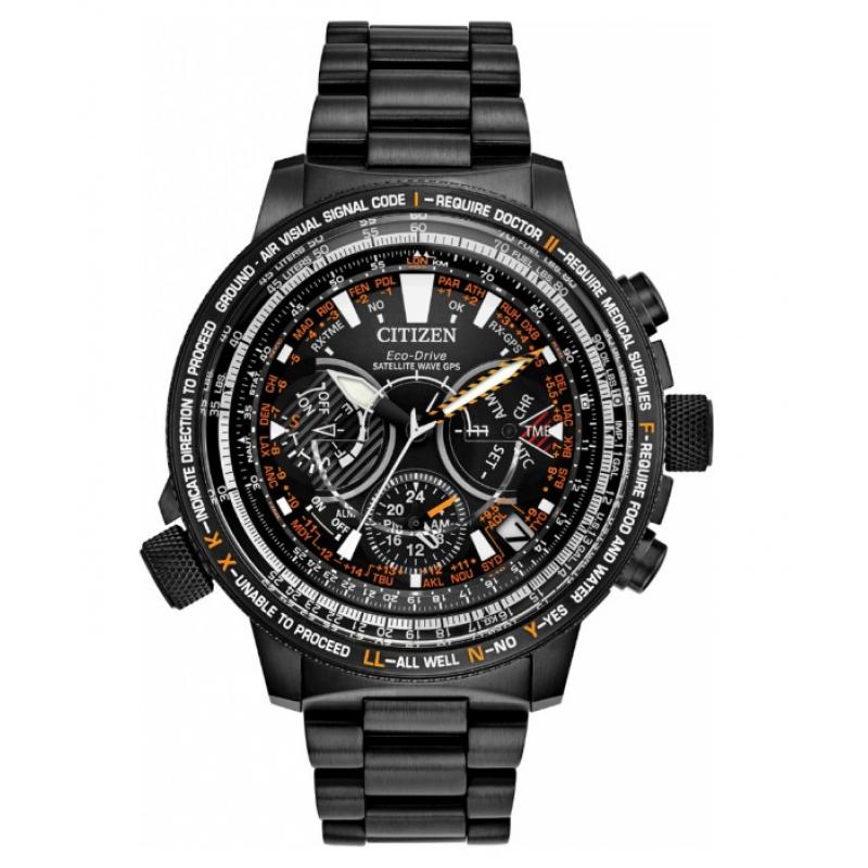 Pánske hodinky CITIZEN Satellite Wave GPS Eco-Drive Limited Edition Black CC7015-55E