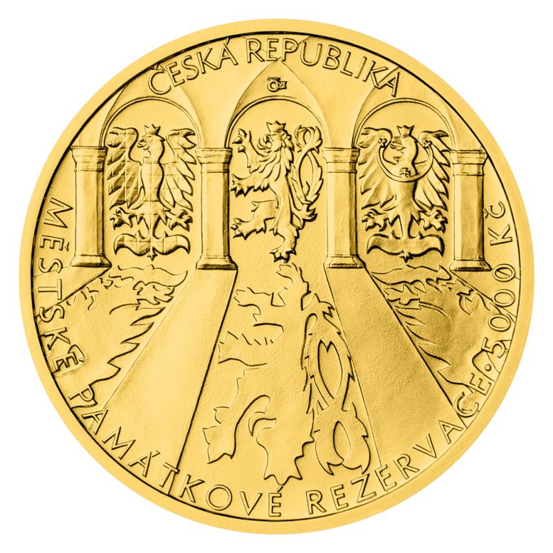 Zlatá mince 5000 Kč Kroměříž 2023 Proof 232