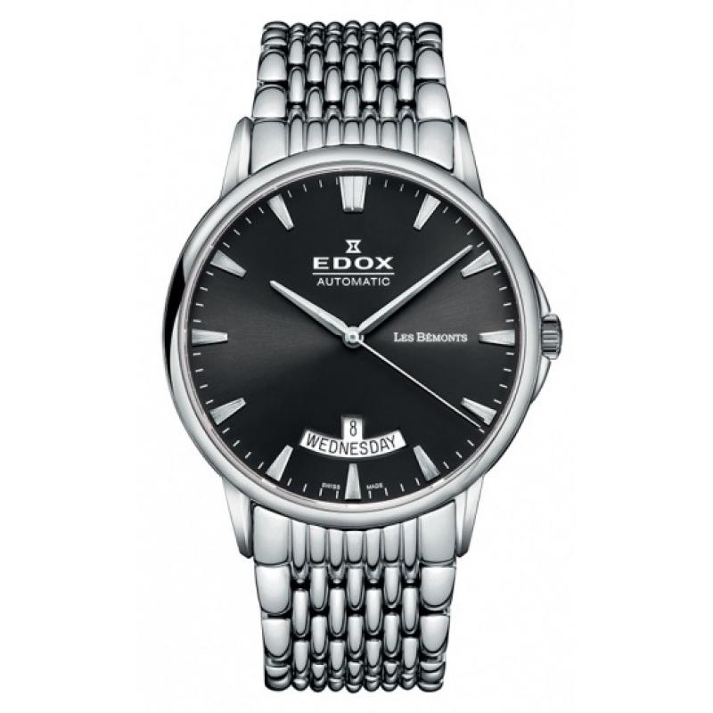 Pánské hodinky EDOX Les Bémonts Automatic Day Date 83015 3M NIN