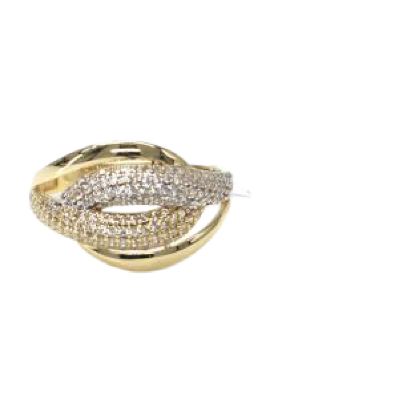 Prsten ze žlutého zlata a zirkony Pattic AU 585/000 2,85 gr, Z422001