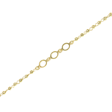 Stříbrný pozlacený náramek AG 925/1000 AGNI527403