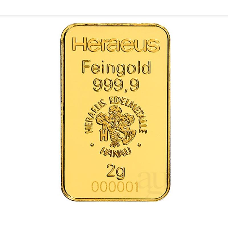 1 gram zlatý slitek Argor Heraues 587220