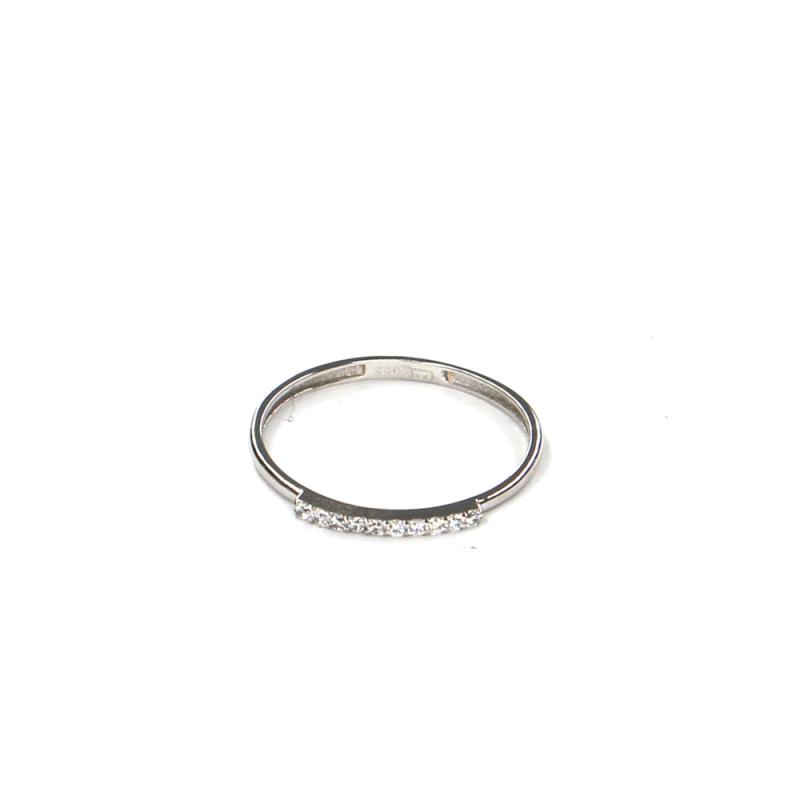 Prsten z bílého zlata se zirkony Pattic AU 585/000 0,80 gr LMG6701W-55