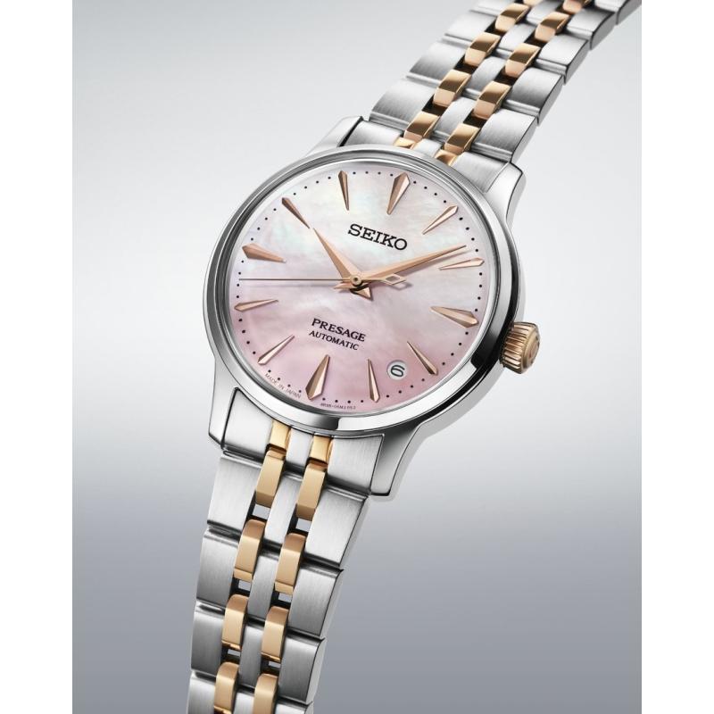 Dámské hodiny SEIKO Presage Cocktail Time Sakura Aviation Limited Edition SRPM06J1