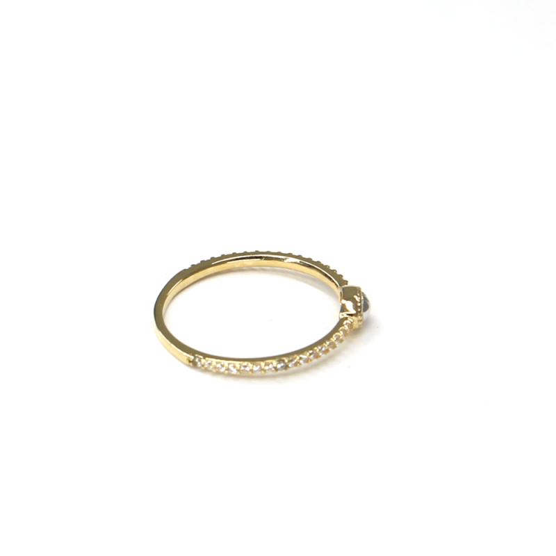 Prsten ze žlutého zlata a zirkony Pattic AU 585/000 1,05 gr ARP054101-52