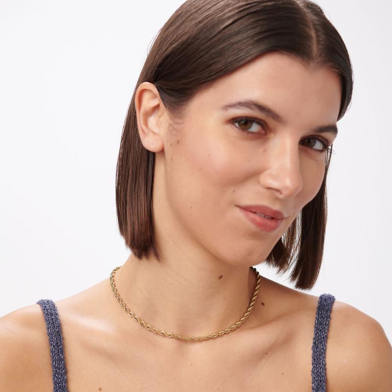 Pozlacený náhrdelník SAGAPO Chunky SHK107