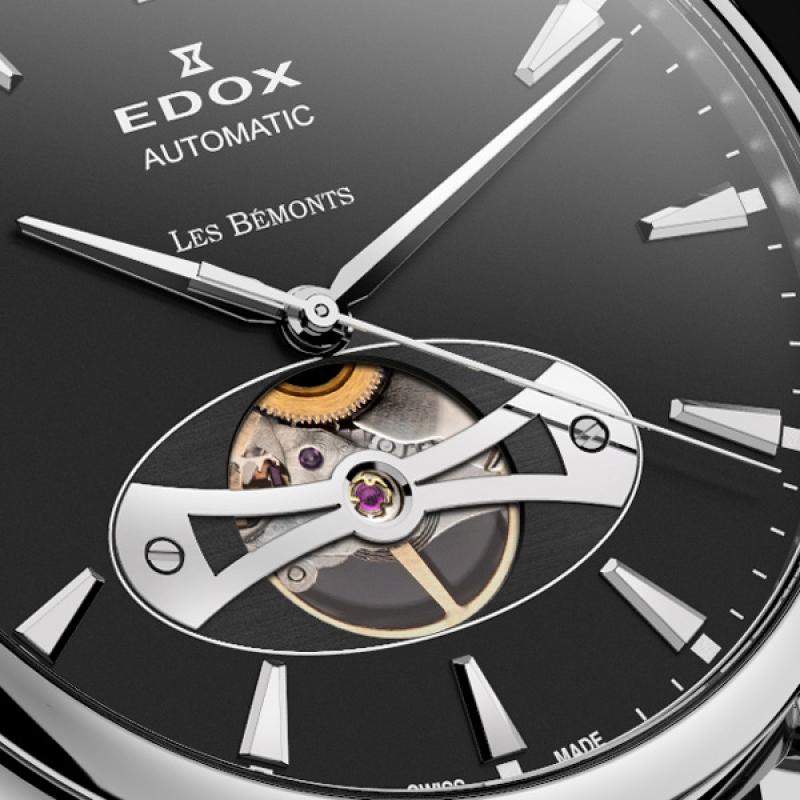 Pánské hodinky EDOX Les Bémonts Automatic Open Heart 85021 3 NIN