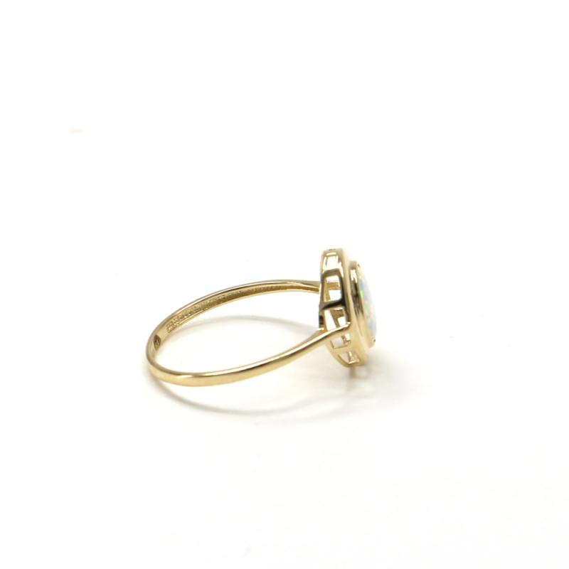 Prsten ze žlutého zlata Pattic AU 585/000 GU00401 s australským opálem