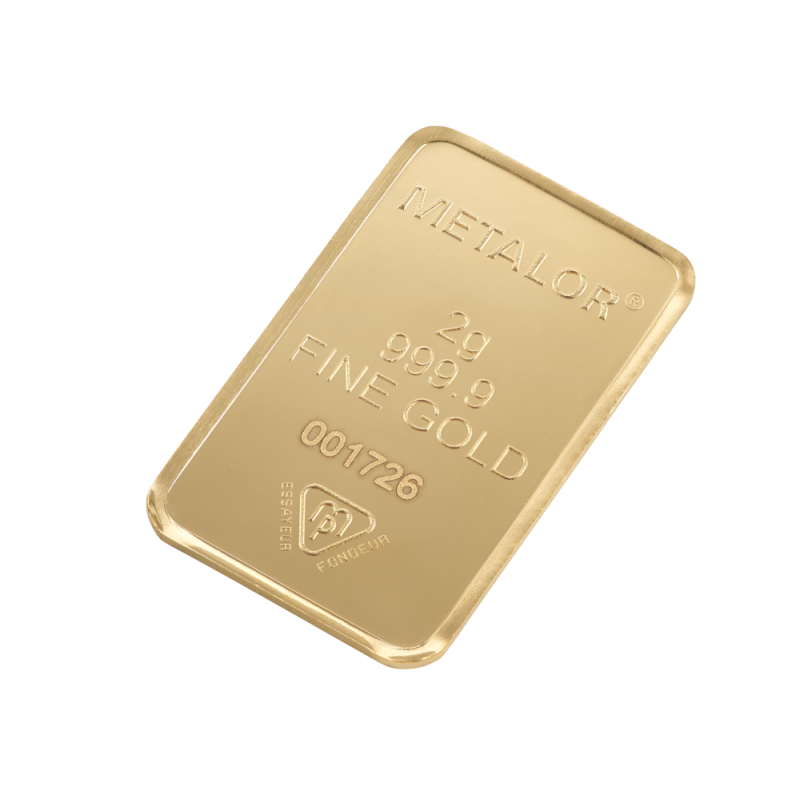 Zlatý zliatok 2 gramy METALOR