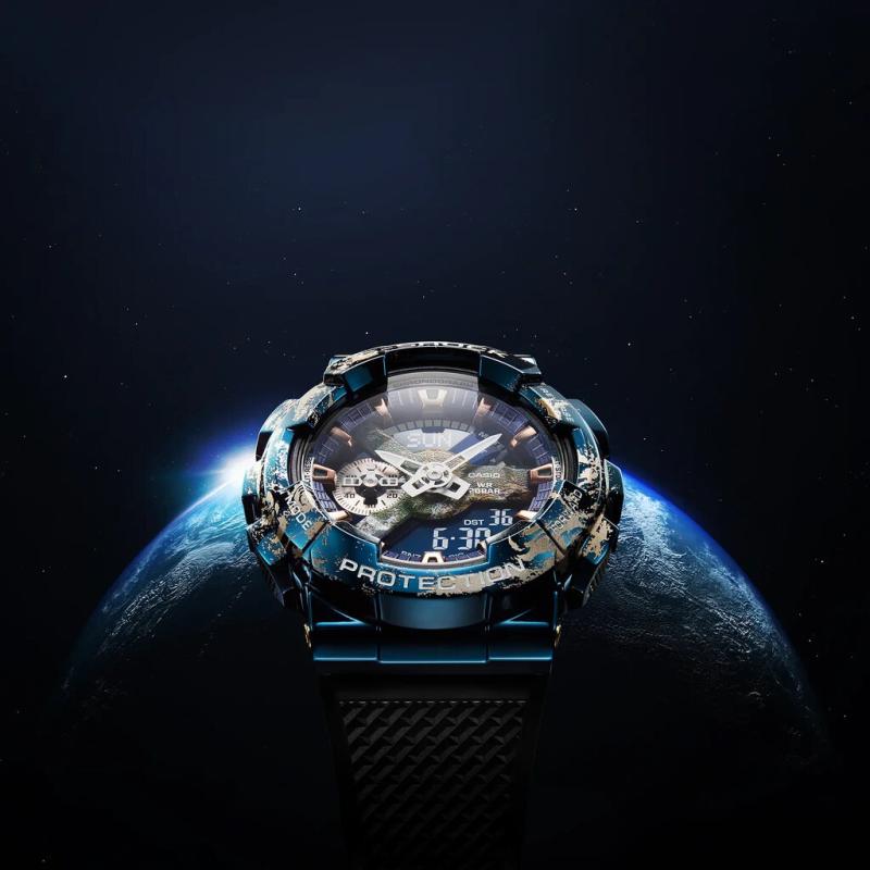 CASIO G-Shock pánské hodinky Planet Earth GM-110EARTH-1AER