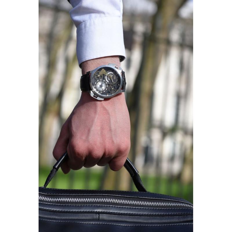 Pánské hodinky STORM Dualon Leather BK 47147/BK/BK