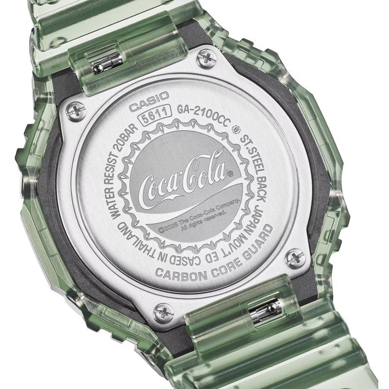 Pánské hodinky CASIO G-SHOCK  Carbon Core Guard x Coca-Cola® Collaboration GA-2100CC-3AER