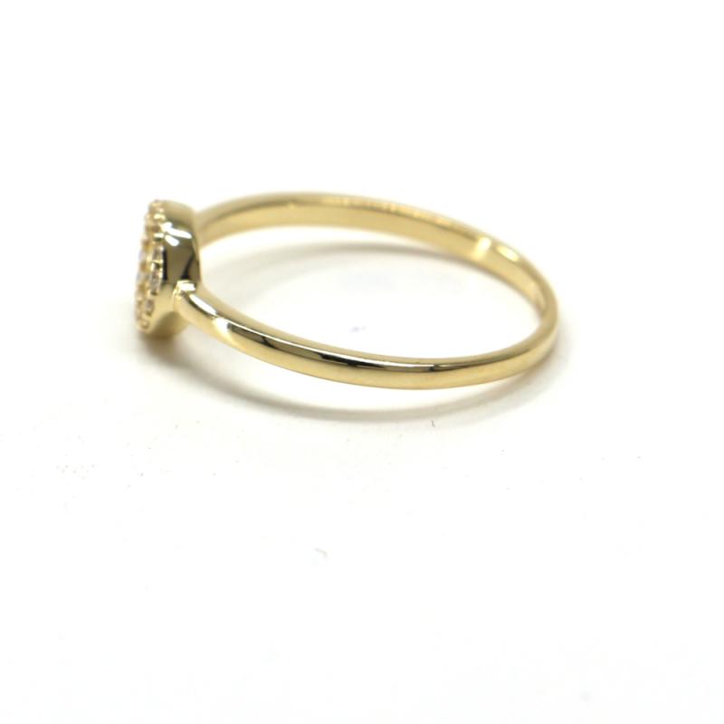 Prsten ze žlutého zlata Pattic AU 585/000 1,25 gr GU00601 se zirkony