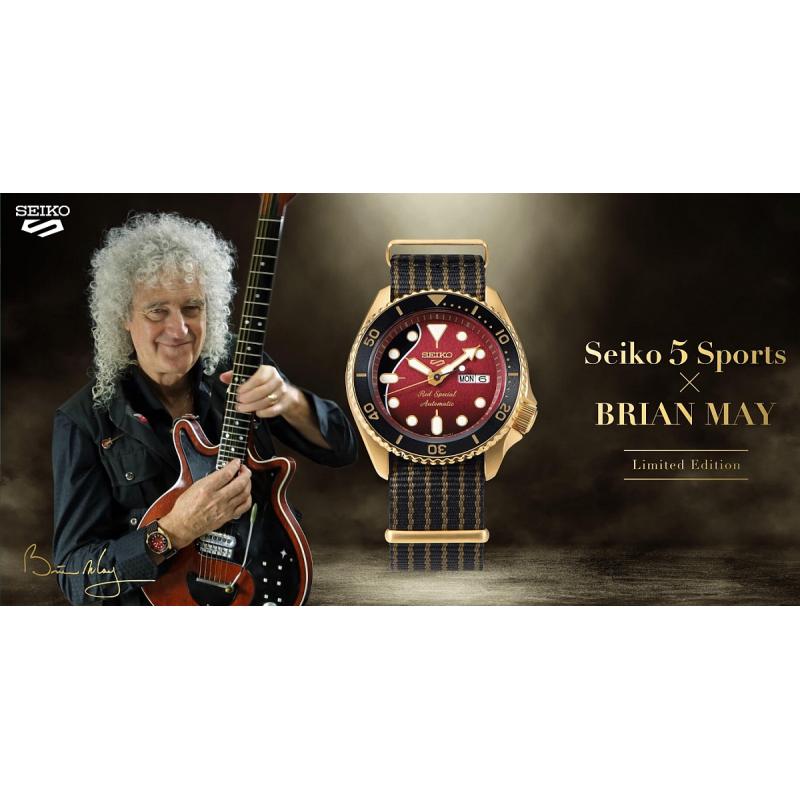 Hodinky SEIKO 5 Sports Brian May Limited Edition SRPH80K1