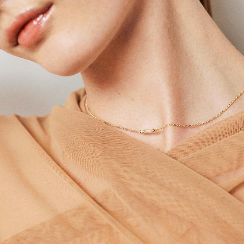 Pozlacený náhrdelník ROSATO Bianca Ag 925/1000 RZBI57