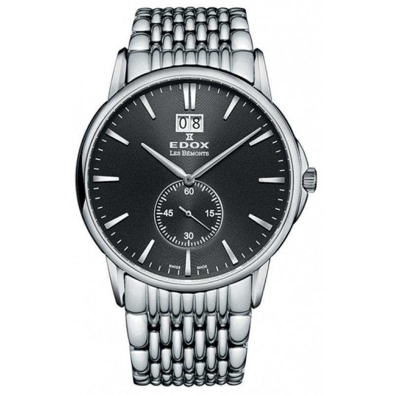 Pánské hodinky EDOX Les Bémonts Big Date 64012 3M NIN