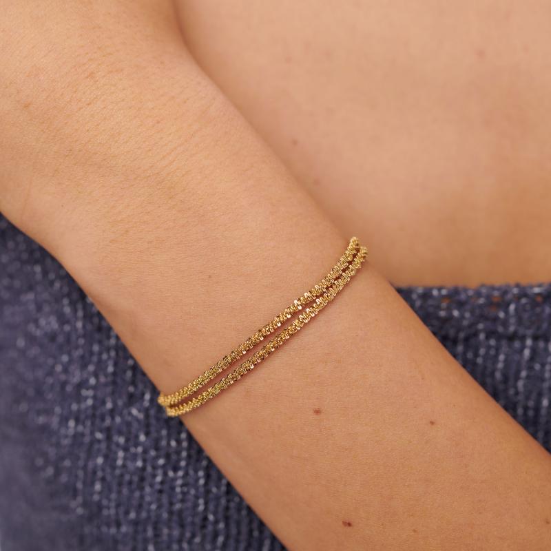 Pozlacený náramek SAGAPO Chunky SHK113