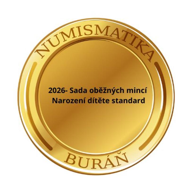2026 - Rezervace - Sada oběžných mincí Narození dítěte standard