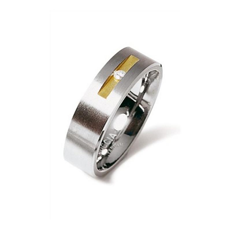 Prsten BOCCIA TITANIUM s diamanty 0101-0848