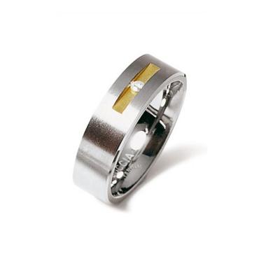 Prsten BOCCIA TITANIUM s diamanty 0101-0848