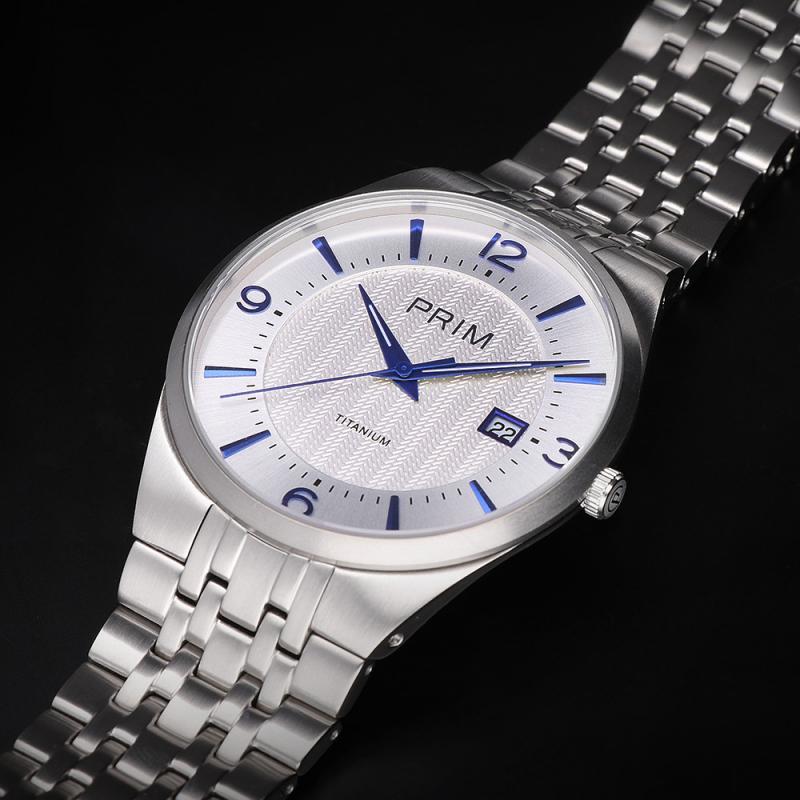 Pánske hodinky PRIM Slim Titanium 2022 W01P.13166.E