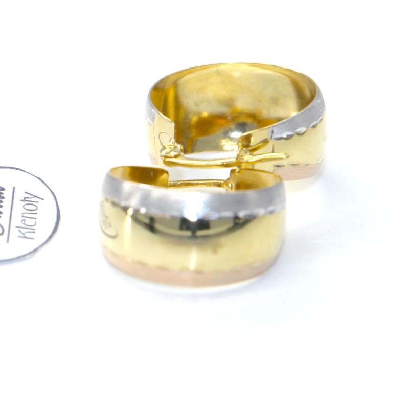 Náušnice zo žltého zlata Pattic AU 585/000 2,93 gr, BA07204
