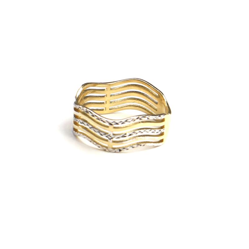 Prsten z dvoubarevného zlata Pattic AU 585/000 2,55 gr, ARP666601-55