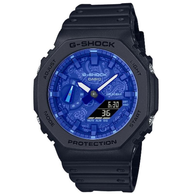 Pánské hodinky CASIO G-SHOCKG Blue Paisley Series GA-2100BP-1AER