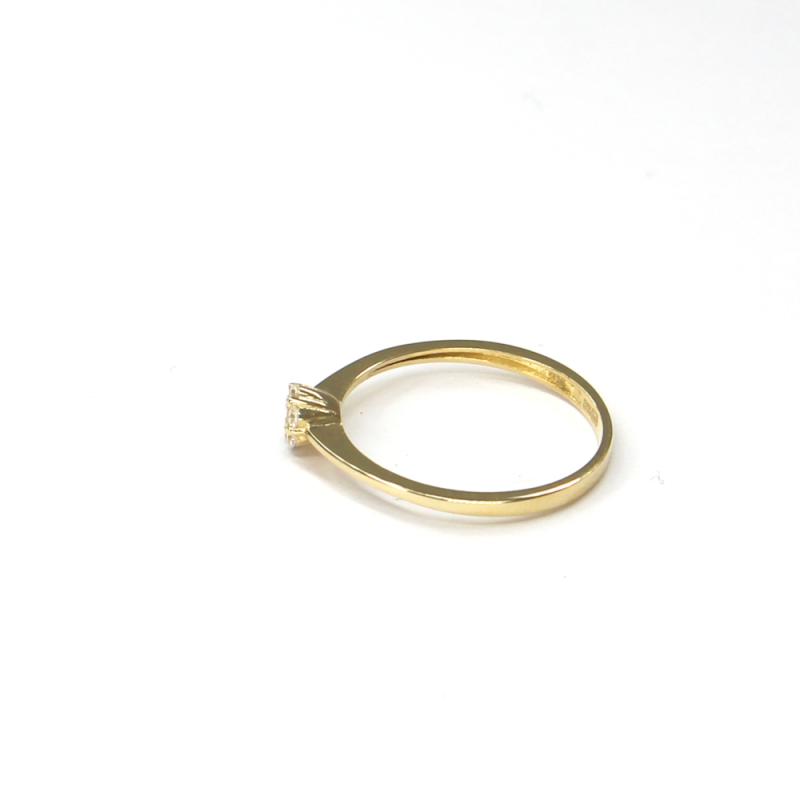Prsten ze žlutého zlata a zirkony Pattic AU 585/000 1,20 gr ARP544201Y-53