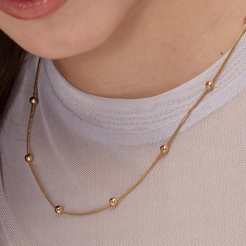 Pozlacený náhrdelník SAGAPO Chunky SHK50