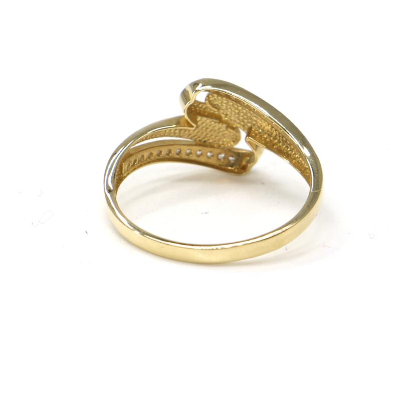 Prsteň zo žltého zlata a zirkónmi Pattic AU 585/000 2,05 gr PR111072601A