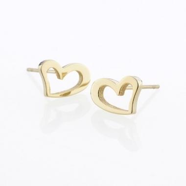 Náušnice STORM Heart Earrings - Gold 9980695/GD