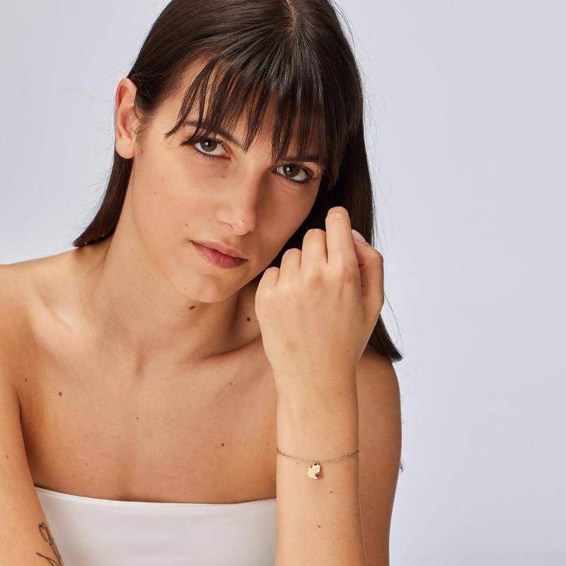 Pozlacený náramek SAGAPO Click SCK273