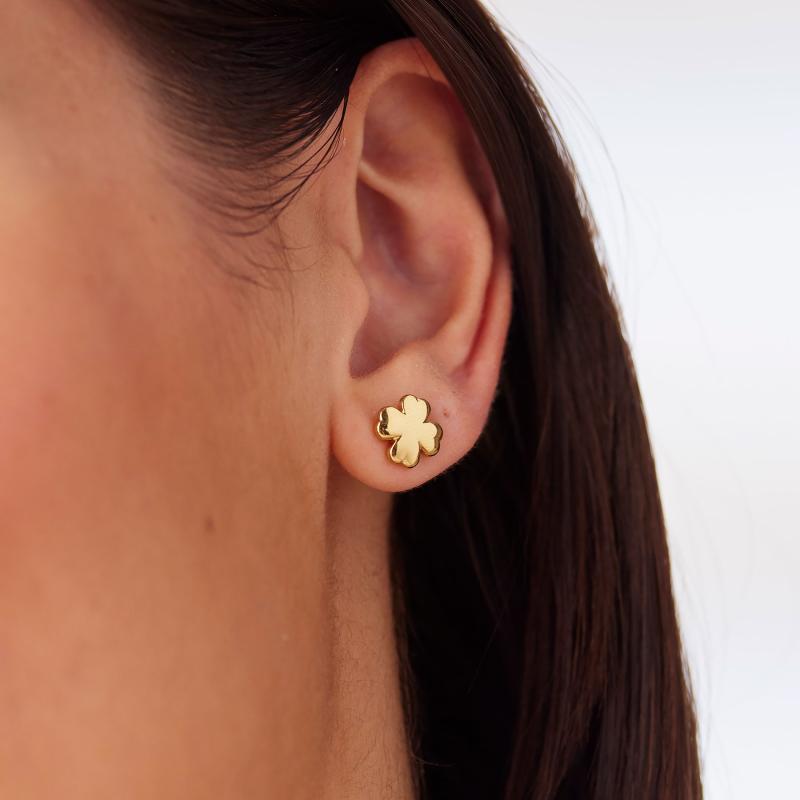 Pozlacené náušnice SAGAPO Click SCK296