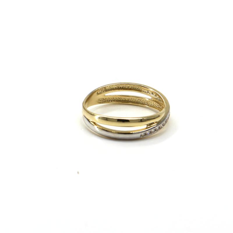 Prsten ze žlutého zlata Pattic AU 585/000 1,85 gr GU01001 se zirkony