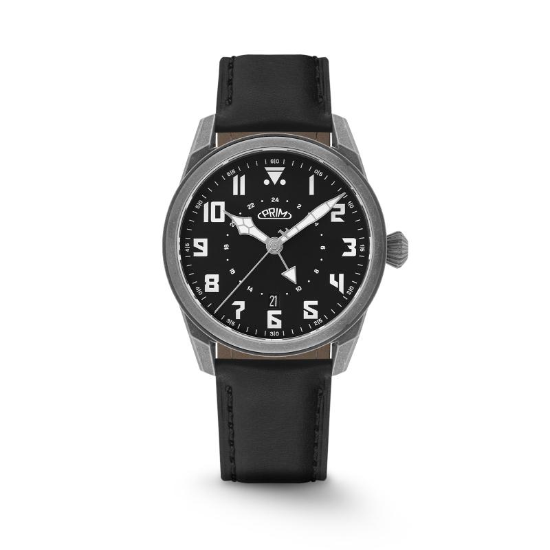 Pánské hodinky PRIM Pilot Dual Time W01P.13297.A