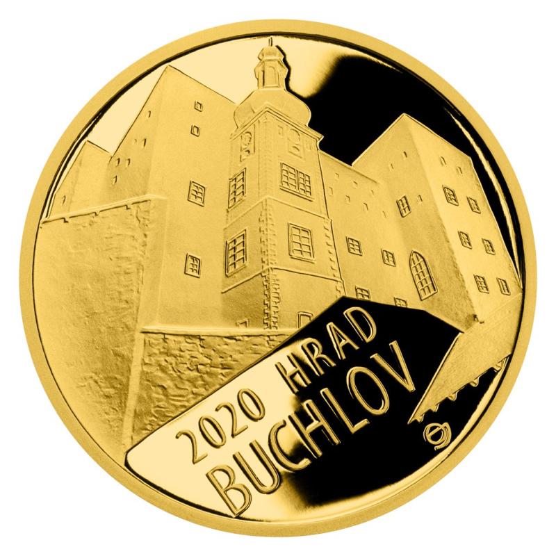 Sada zlatých mincí v etui 10 x 1/2 Oz Hrady ČNB Proof 231025