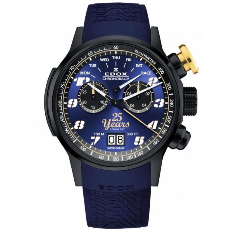Pánské hodinky EDOX Chronorally Sauber F1 Team 25th Anniversary Limited Edition 38001 TINNBUB25