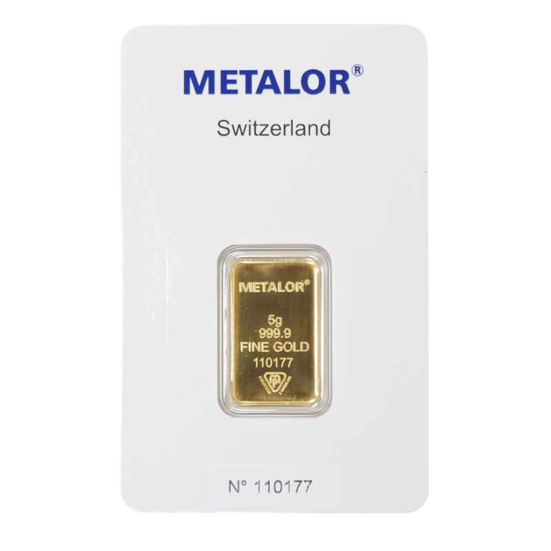 Zlatý zliatok 5 gram METALOR