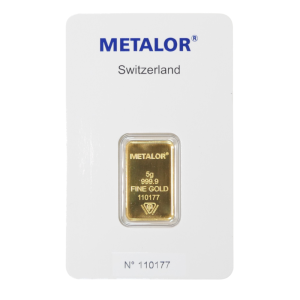 Zlatý zliatok 5 gram METALOR