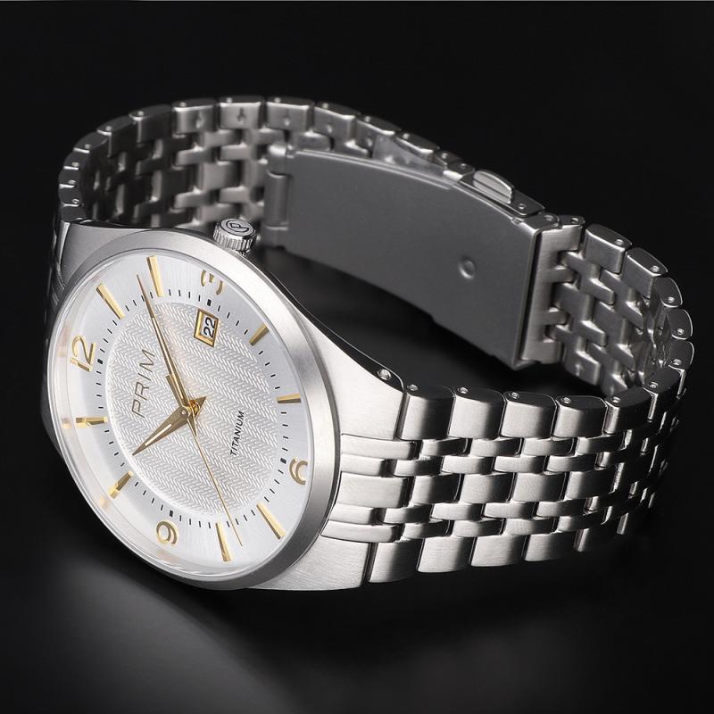 Pánské hodinky PRIM Slim Titanium 2022 W01P.13166.C